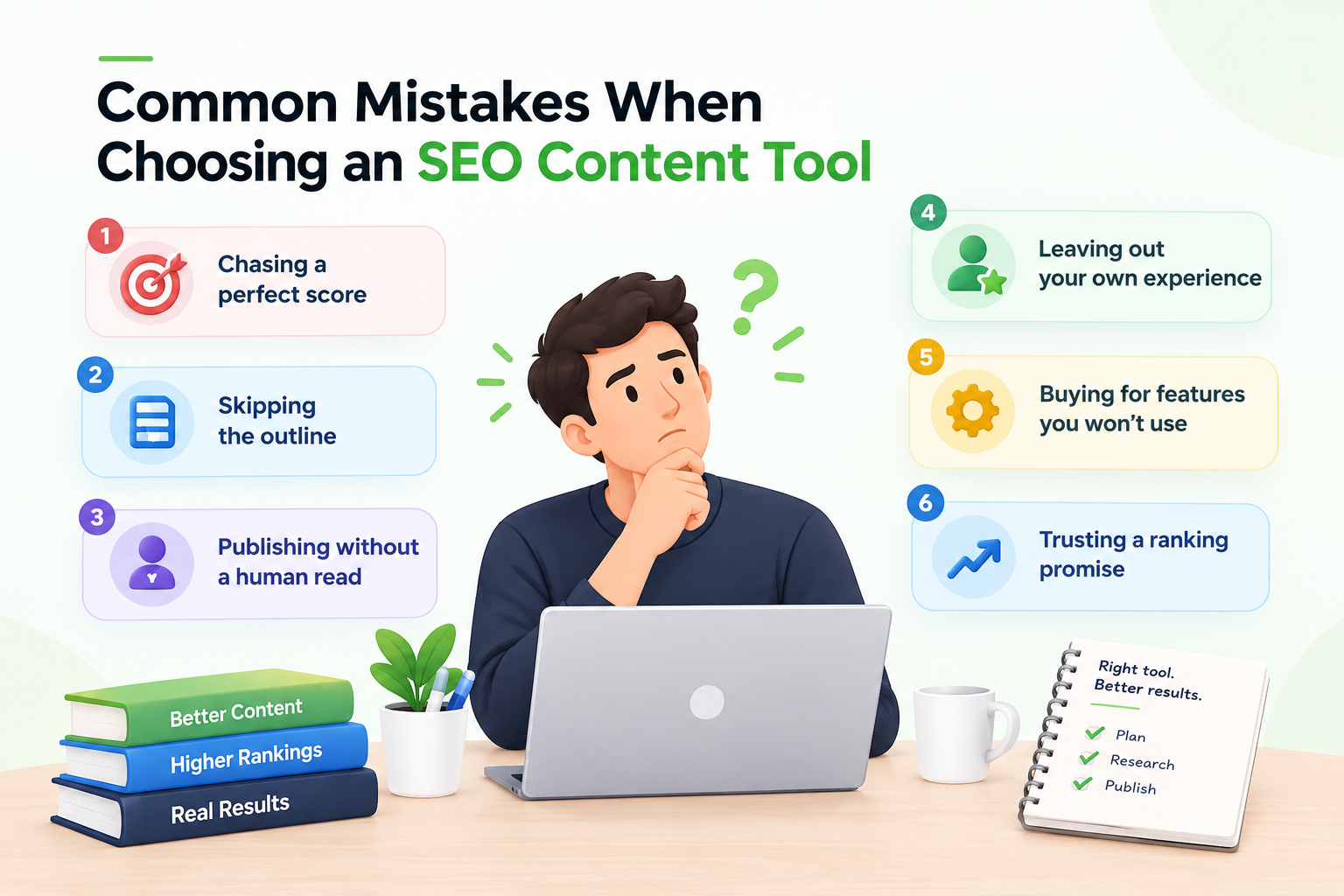 Common mistakes when choosing an SEO content tool.