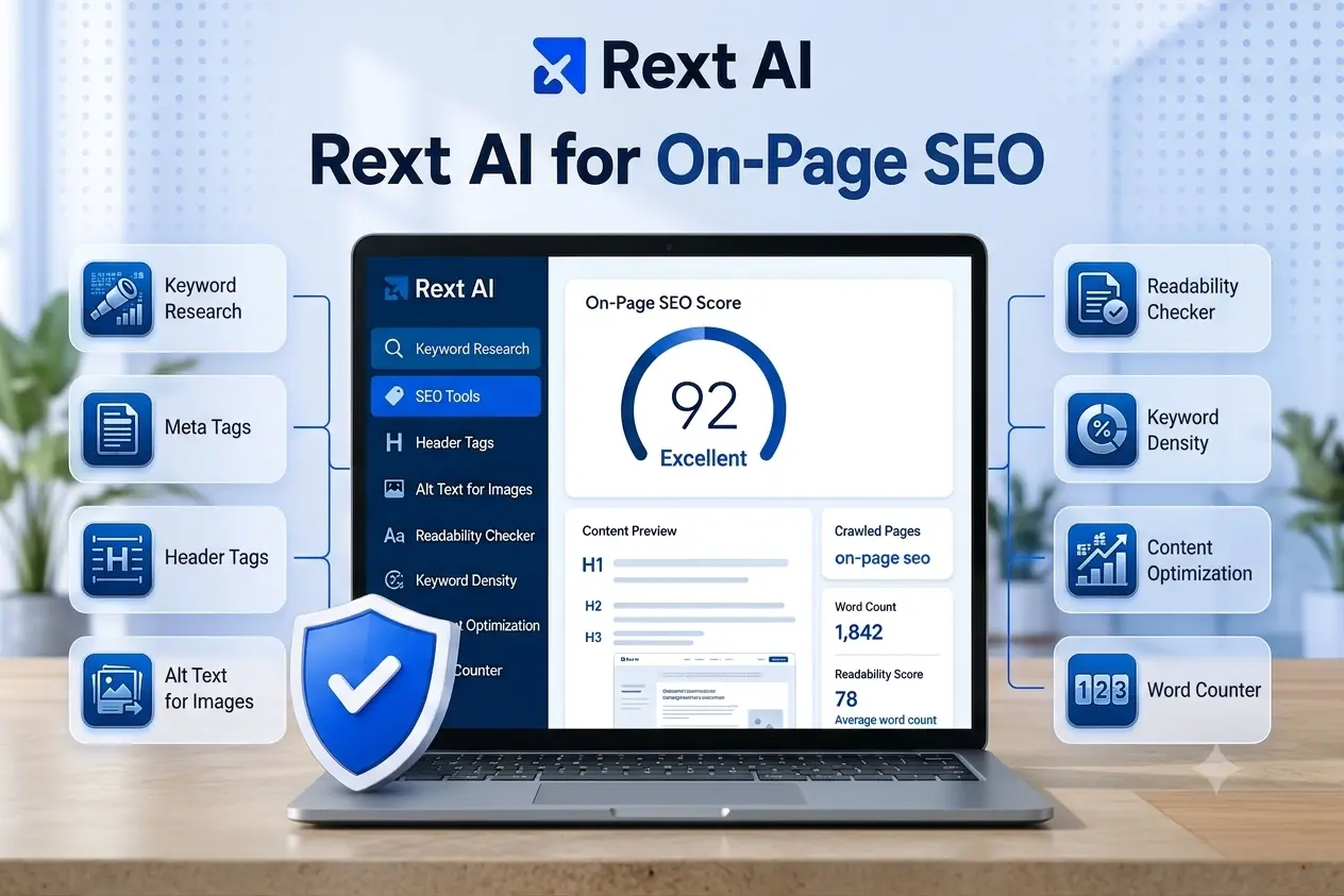 Image showing best features of REXT AI On page features